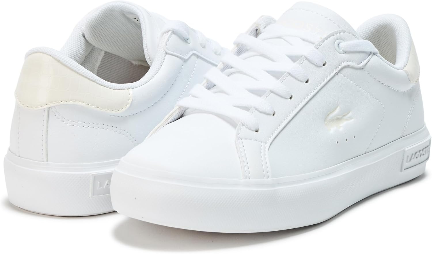 image:imageLacoste Juniors Powercourt SneakersWhite Off White