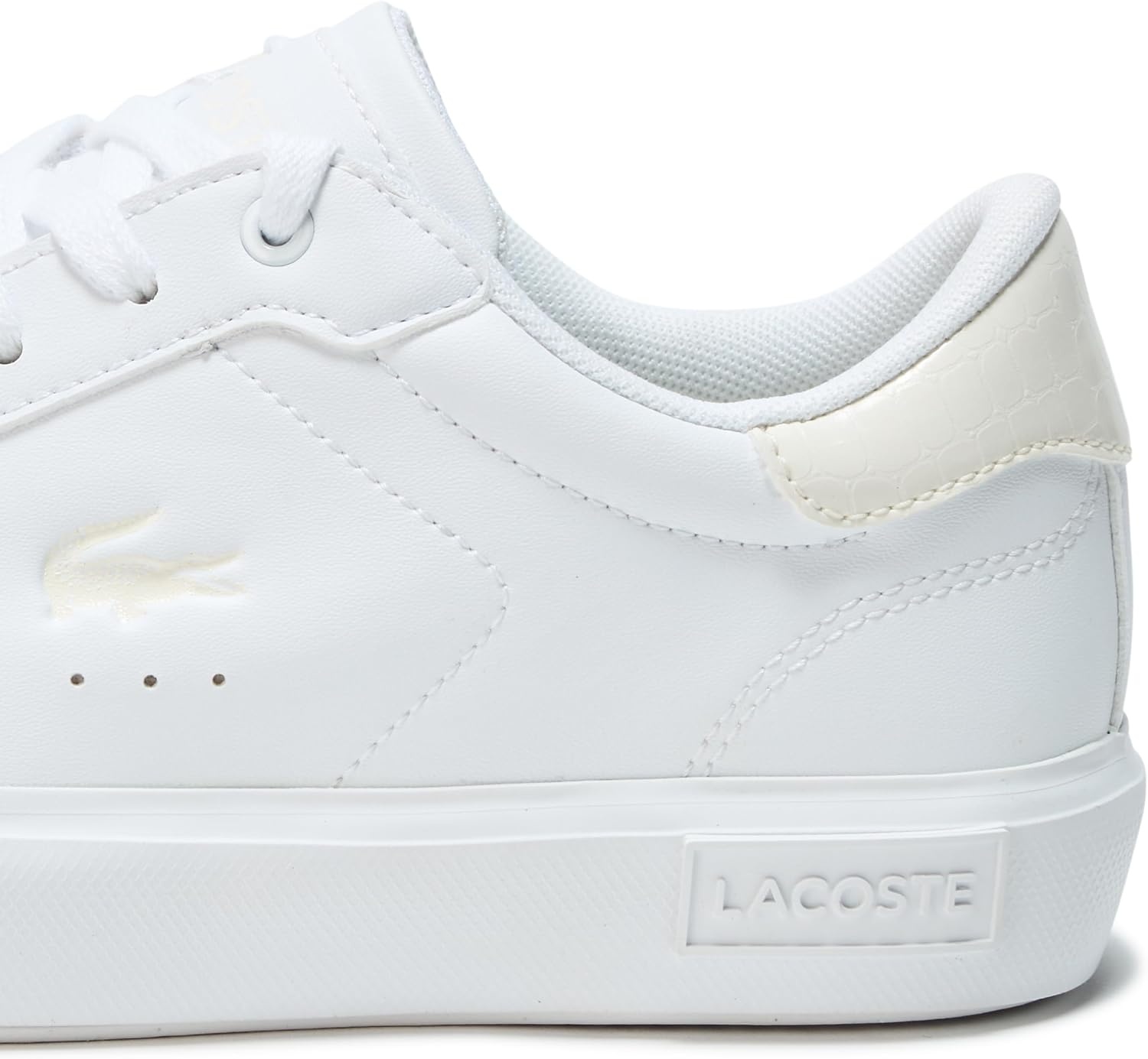 image:imageLacoste Juniors Powercourt SneakersWhite Off White