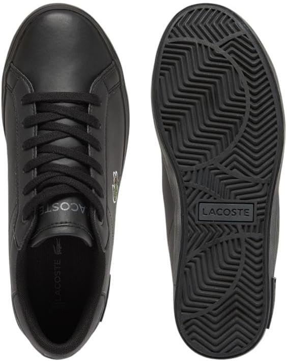 image:imageLacoste Juniors Powercourt SneakersWhiteBlackRed Currant