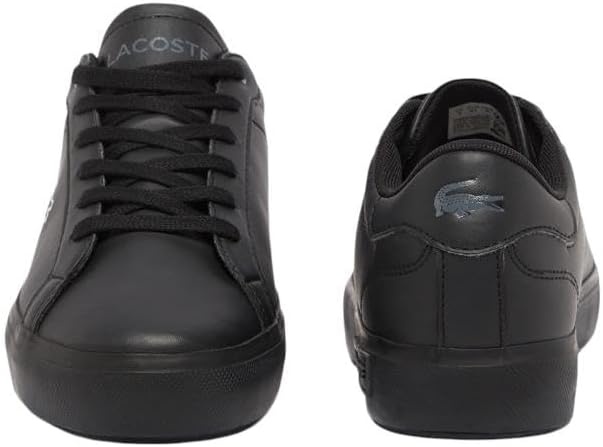 image:imageLacoste Juniors Powercourt SneakersWhiteBlackRed Currant
