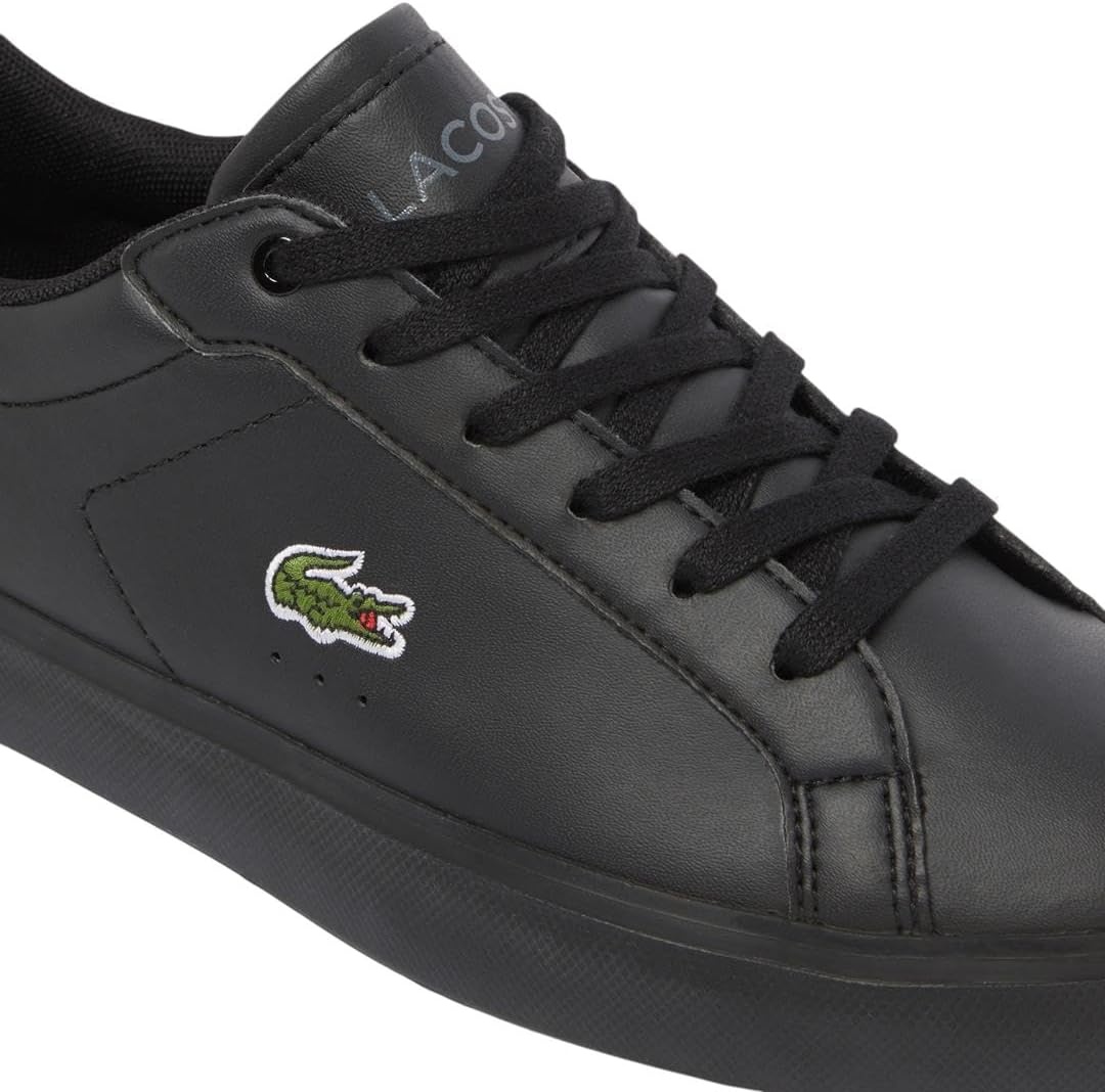 image:imageLacoste Juniors Powercourt SneakersWhiteBlackRed Currant