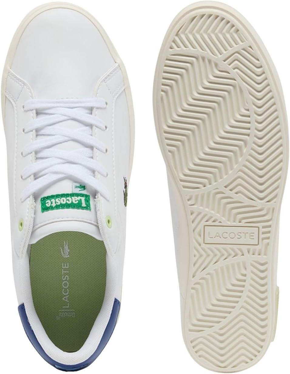 image:imageLacoste Juniors Powercourt SneakersWhiteBlue