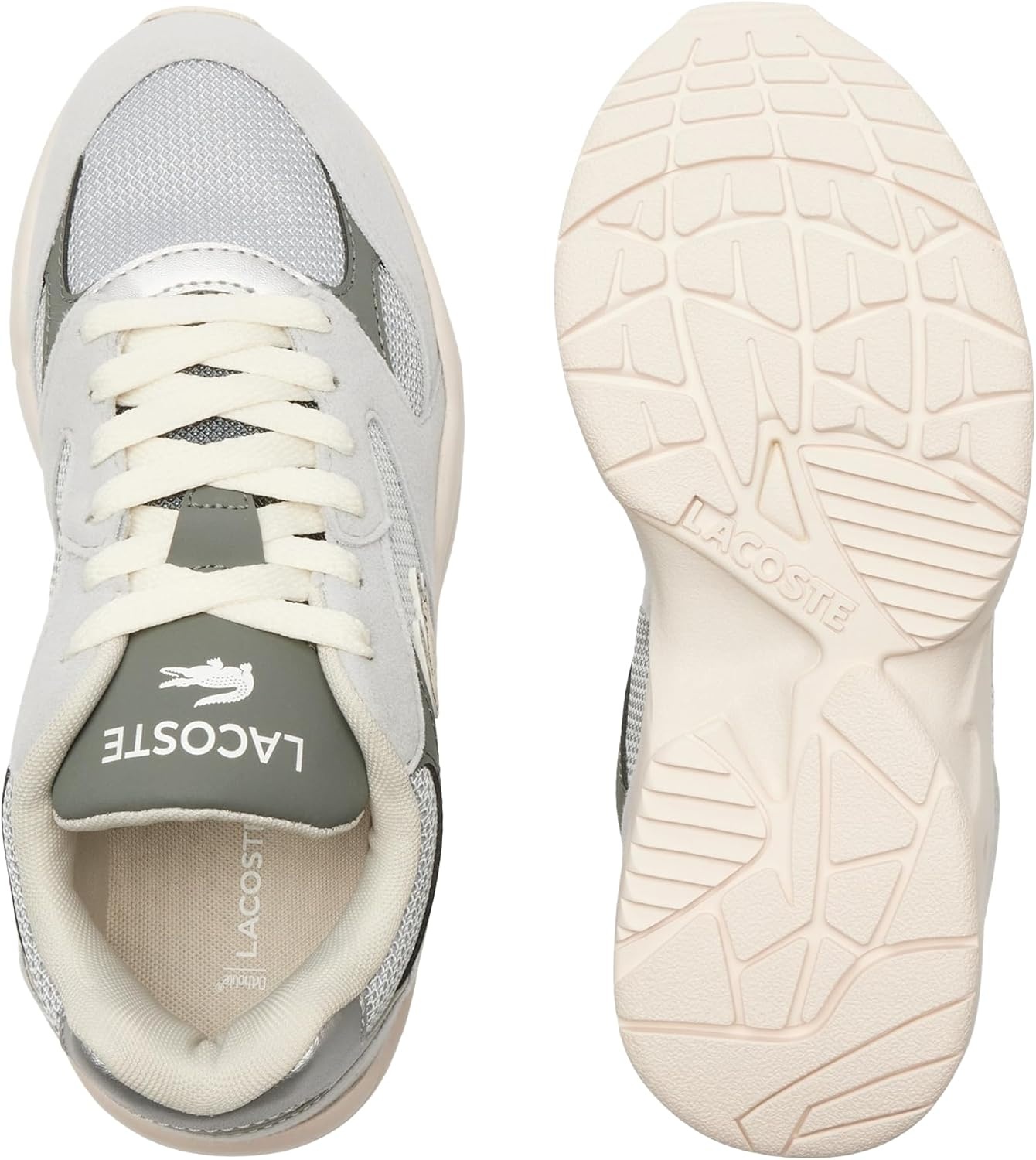 image:imageLacoste Juniors Storm 96 Vintage SneakersLight GreyDark Grey