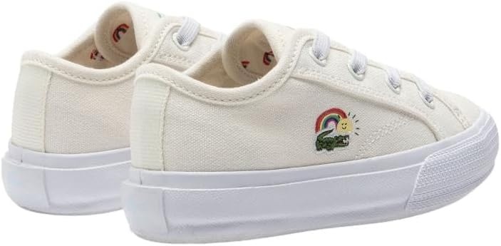 image:imageLacoste Kids Infants Backcourt SneakerRainbow Detailing Off WhiteWhite