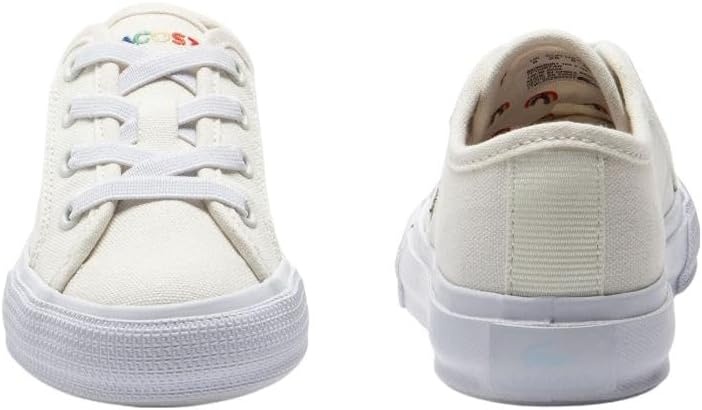 image:imageLacoste Kids Infants Backcourt SneakerRainbow Detailing Off WhiteWhite
