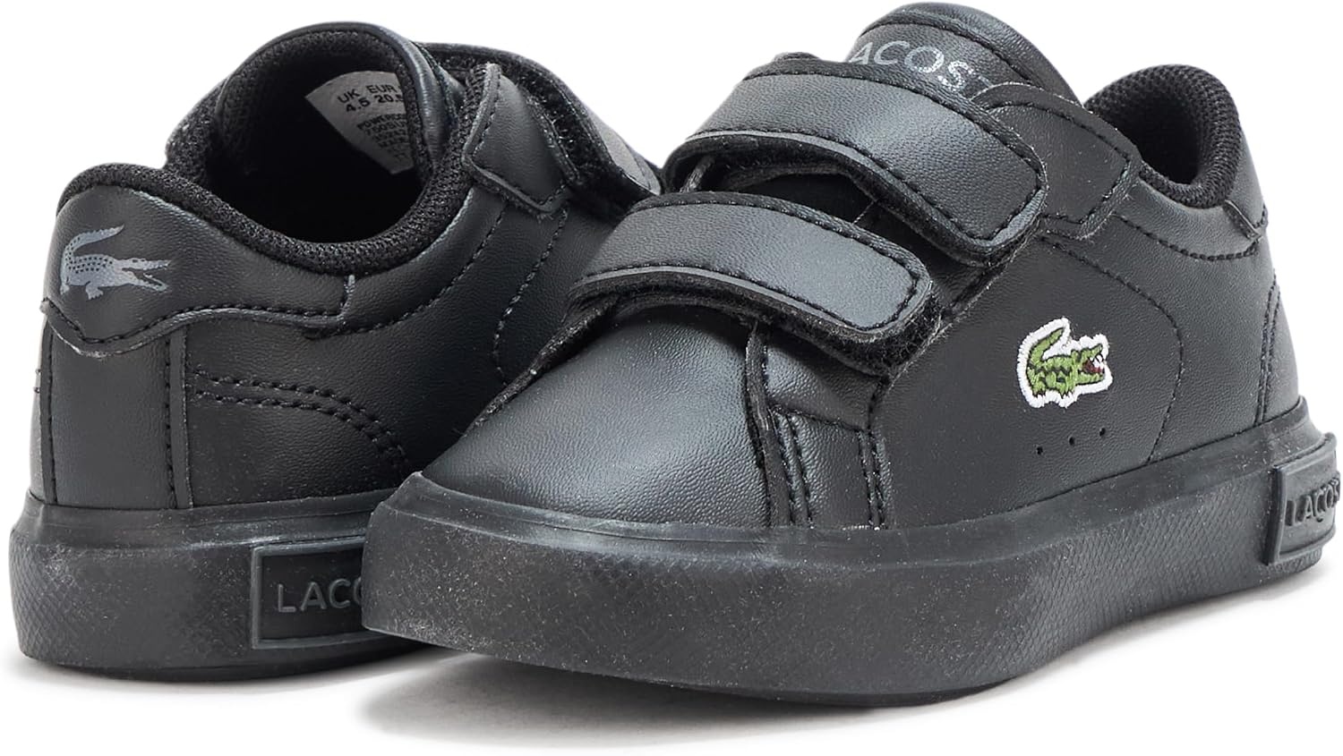 image:imageLacoste Kids Powercourt Sneakers ToddlerLittle KidBlackBlack