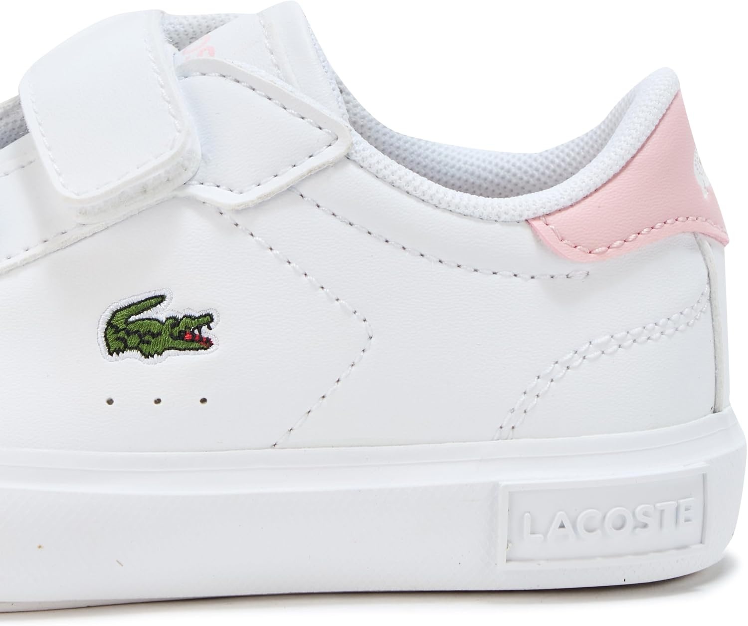 image:imageLacoste Kids Powercourt Sneakers ToddlerLittle KidWhite Light Pink