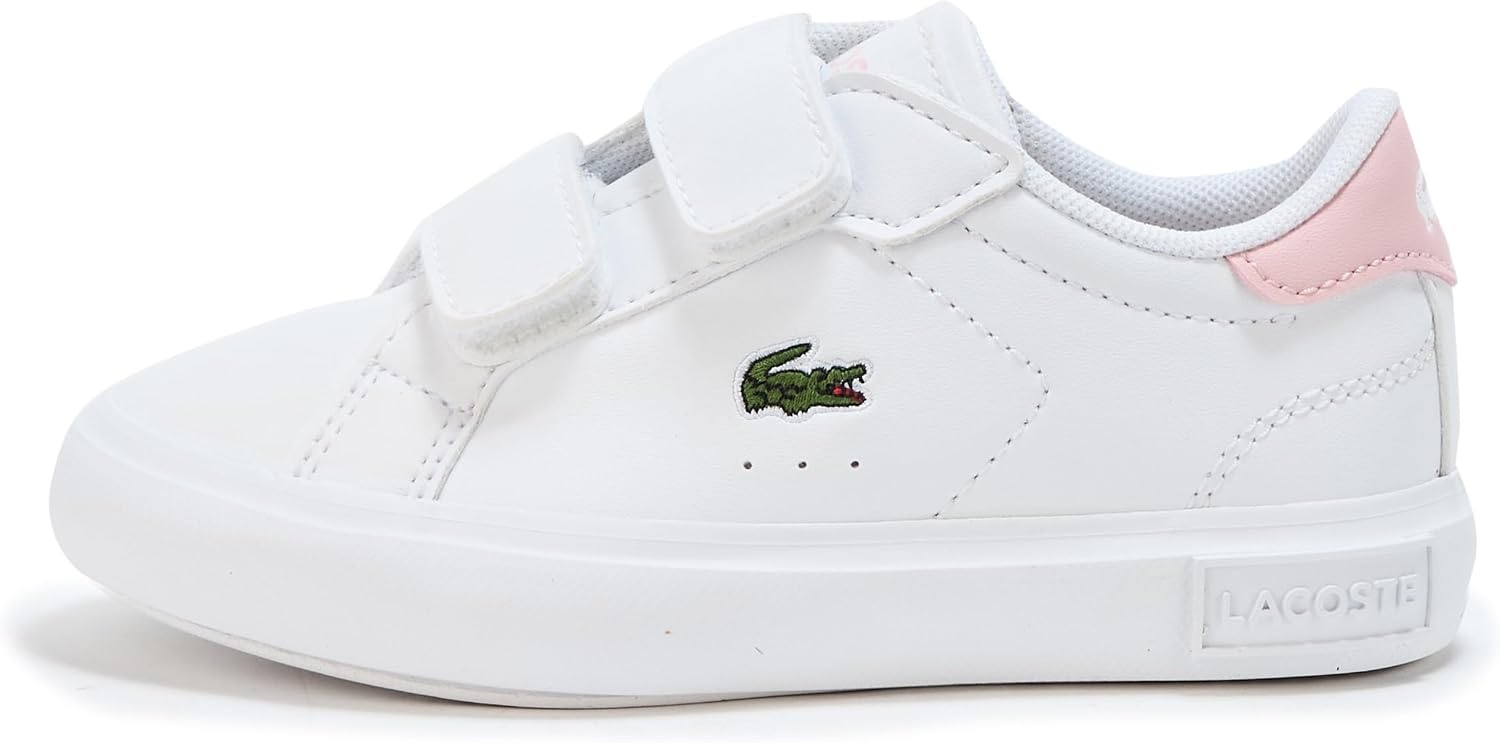 image:imageLacoste Kids Powercourt Sneakers ToddlerLittle KidWhite Light Pink