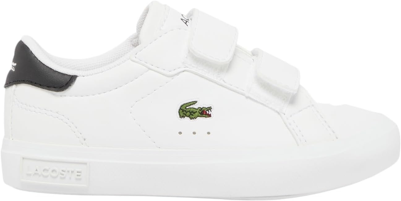 image:imageLacoste Kids Powercourt Sneakers ToddlerLittle KidWhiteBlack