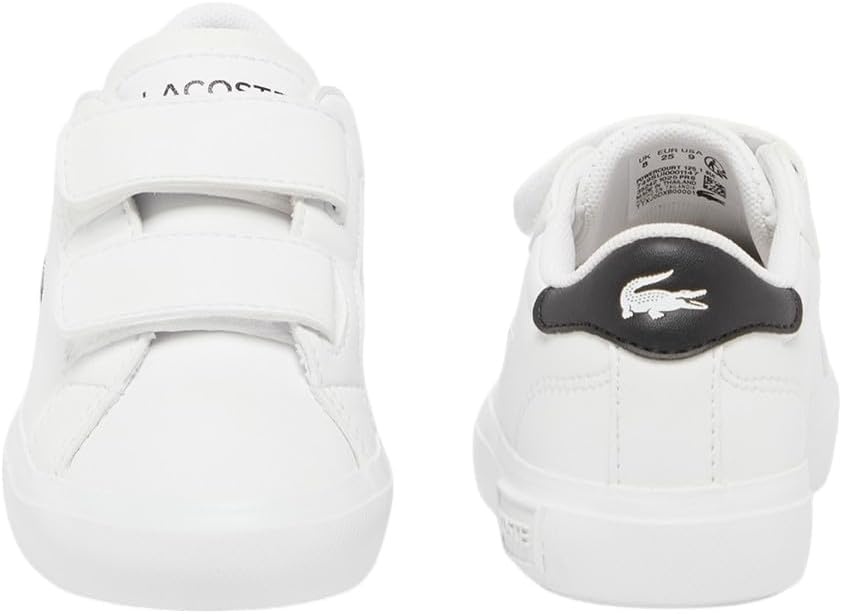 image:imageLacoste Kids Powercourt Sneakers ToddlerLittle KidWhiteBlack