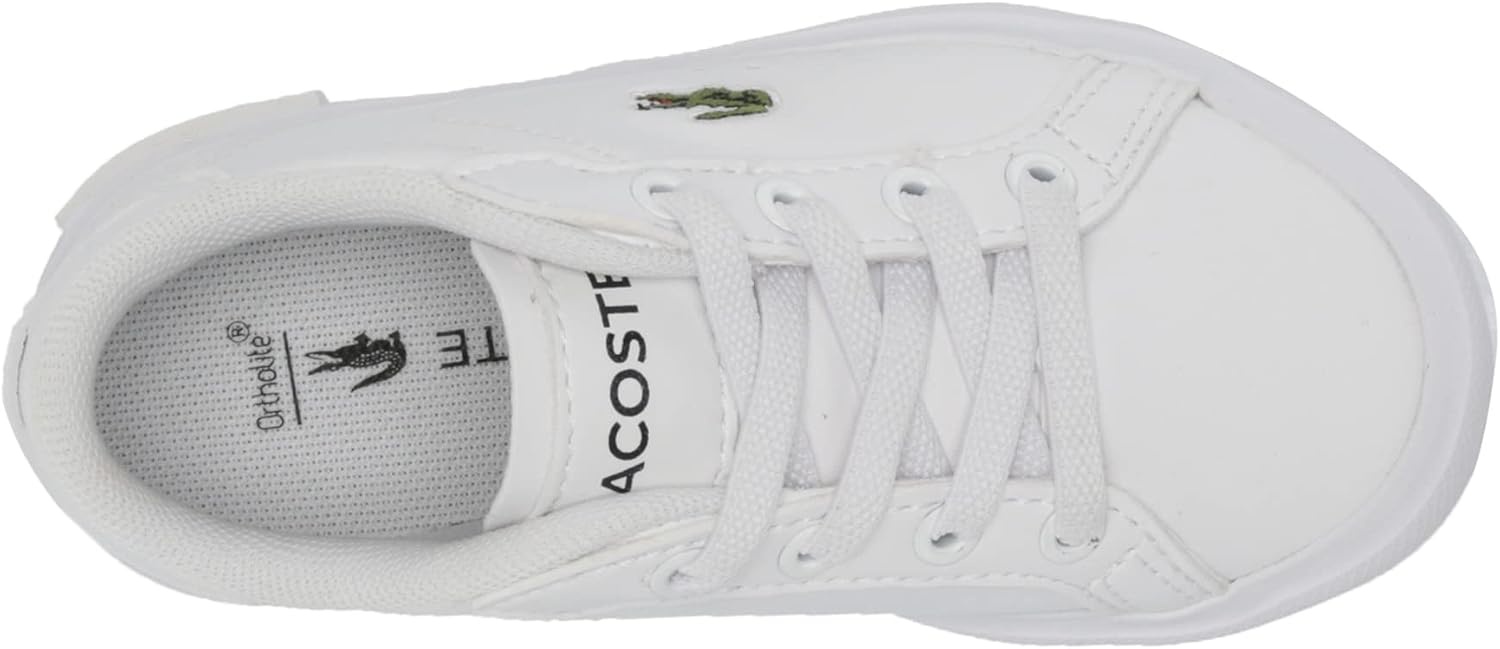 image:imageLacoste Kids Powercourt Sneakers ToddlerLittle KidWhiteGlossLogMarzipanJava Blue