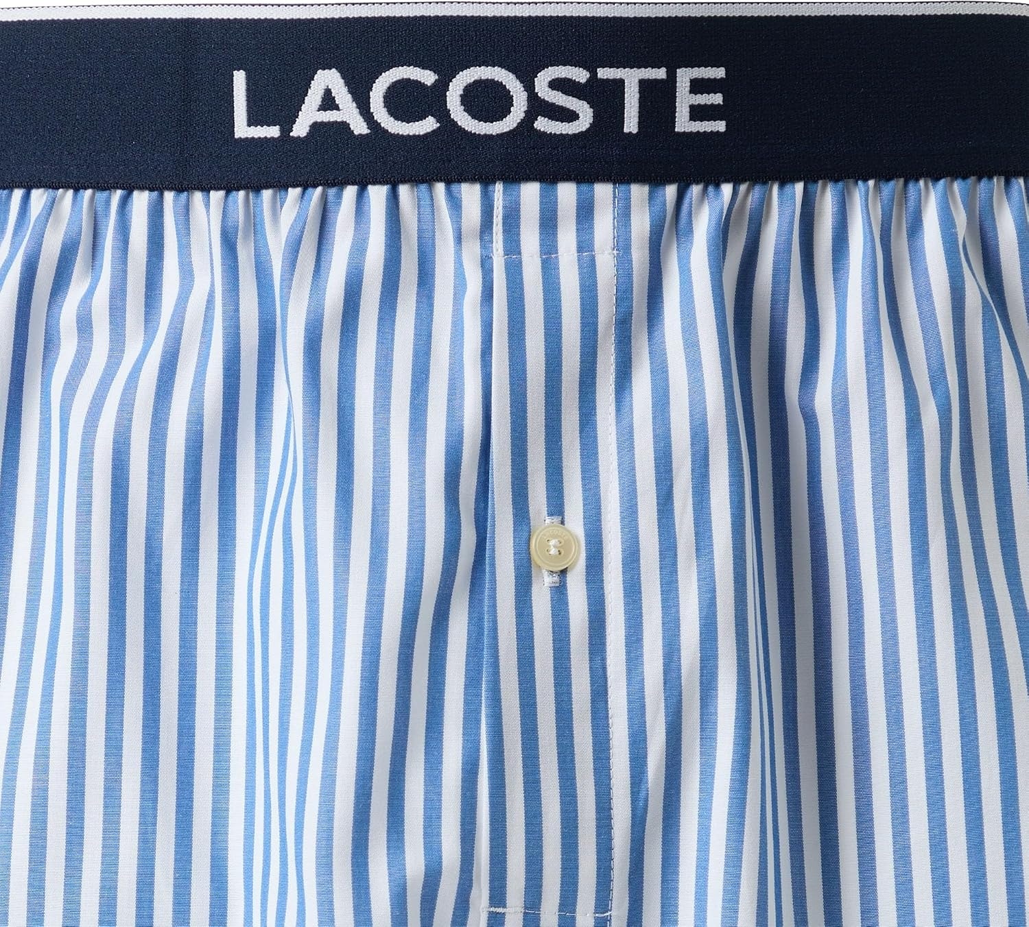 image:imageLacoste Mens 100 Cotton Boxers 3pack Amazon ExclusivesVaporousOverviewNavy Blue