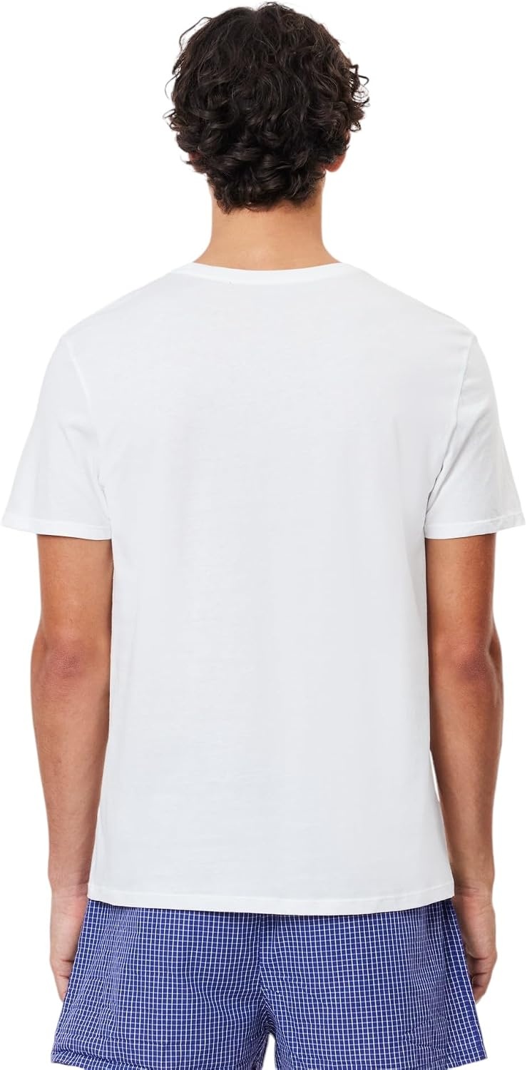 image:imageLacoste Mens 100 Cotton Regular Fit Crew Neck Undershirt 3pack Amazon ExclusivesWhite