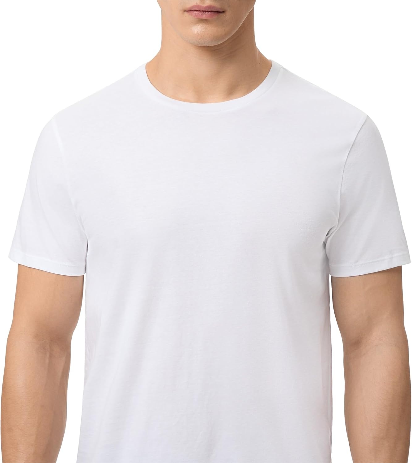 image:imageLacoste Mens 100 Cotton Regular Fit Crew Neck Undershirt 3pack Amazon ExclusivesWhiteWhiteBlack
