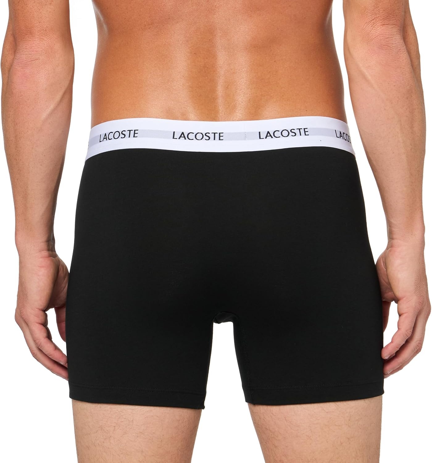 image:imageLacoste Mens 3 Pack Boxer BriefsBlackWhiteGrey