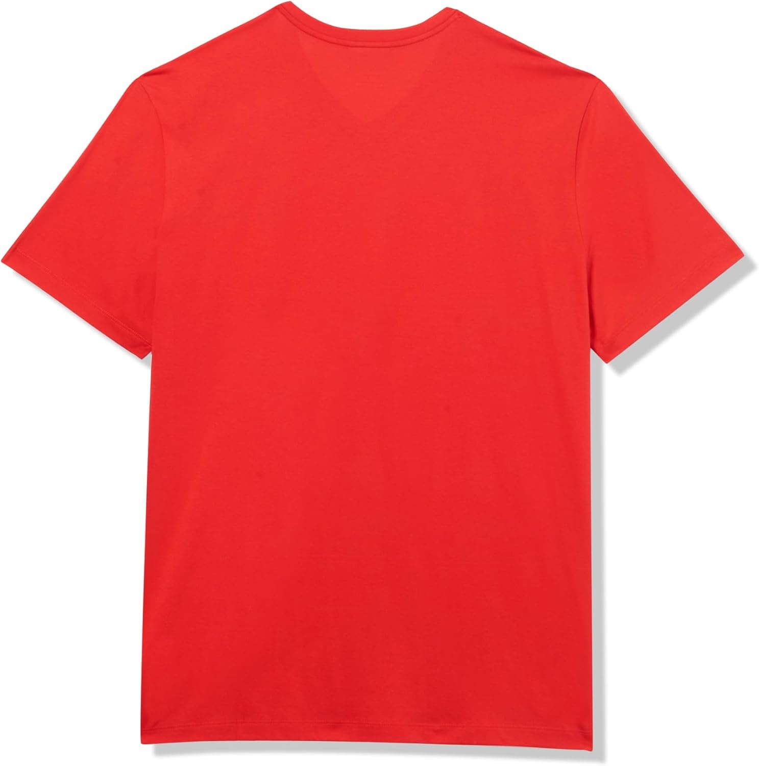 image:imageLacoste Mens Big amp Tall Regular Fit Ribbed VNeck TShirtRed