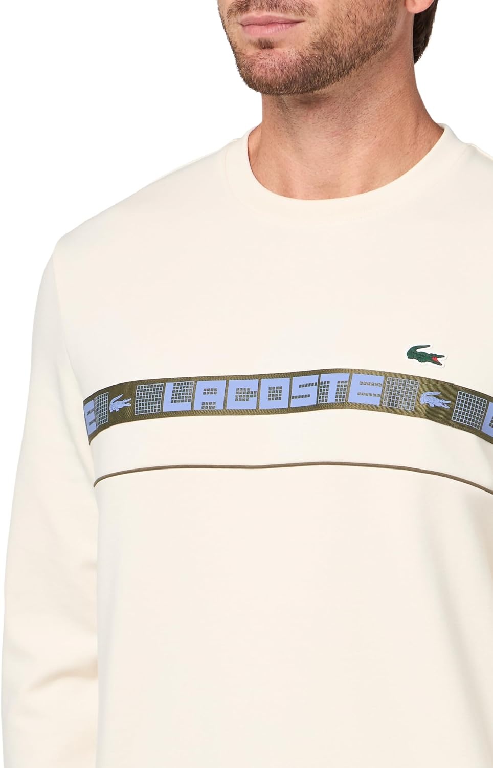 image:imageLacoste Mens Branded Stripe Tennis SweatshirtLapland