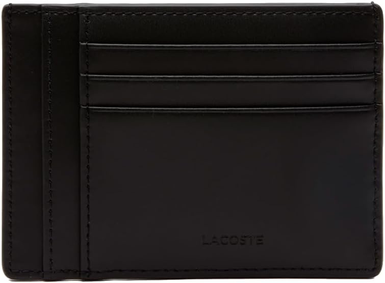 image:imageLacoste Mens Chantaco Leather Card Holder Black One Size