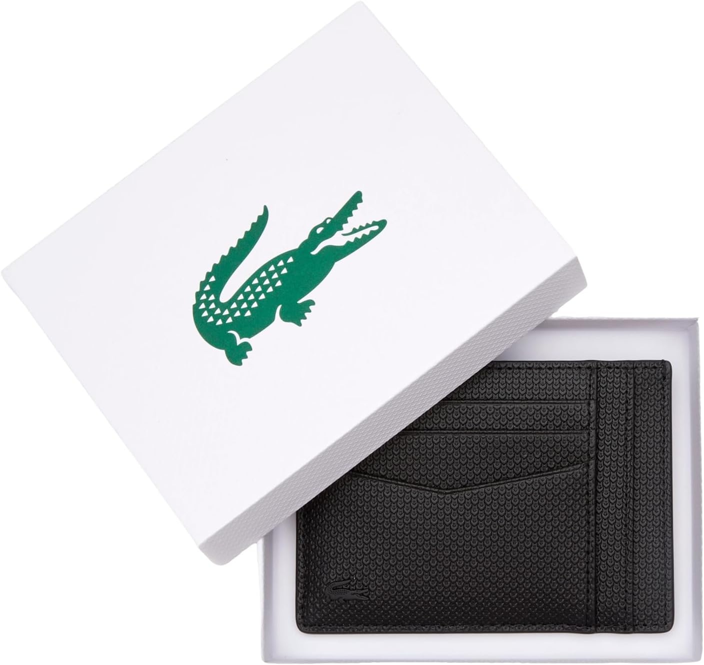 image:imageLacoste Mens Chantaco Leather Card Holder Black One Size