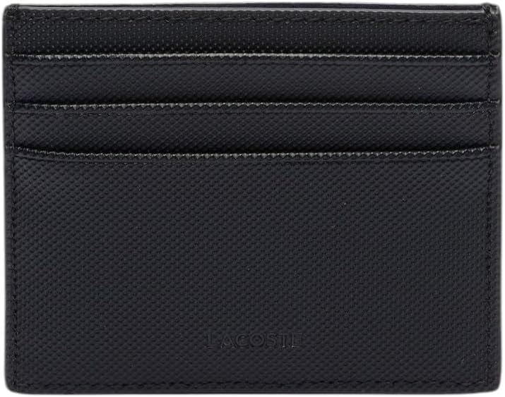image:imageLacoste Mens Classic Coated Canvas Card Holder Black One Size