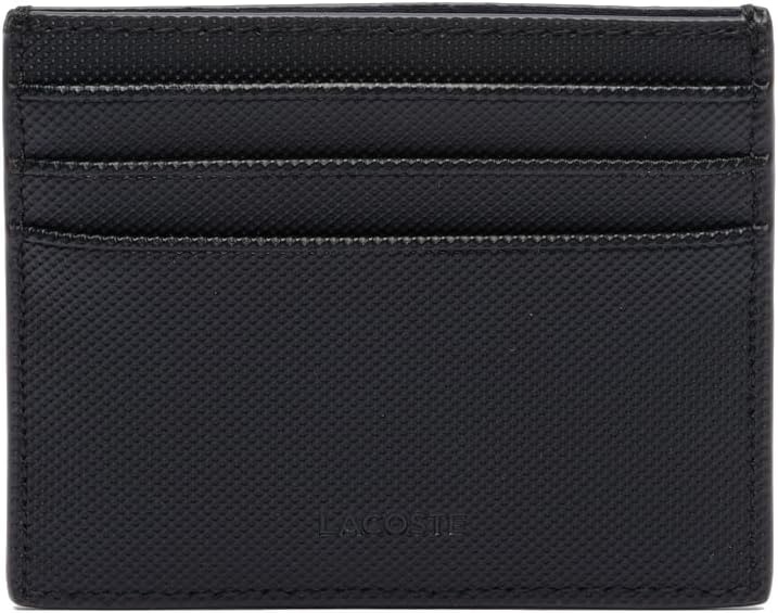 image:imageLacoste Mens Classic Coated Canvas Card Holder Black One Size