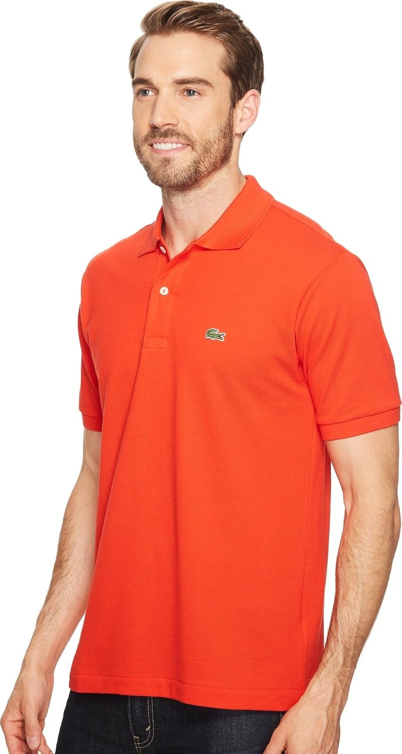 image:imageLacoste Mens Classic Fit L1212 Marl Polo ShirtCorrida