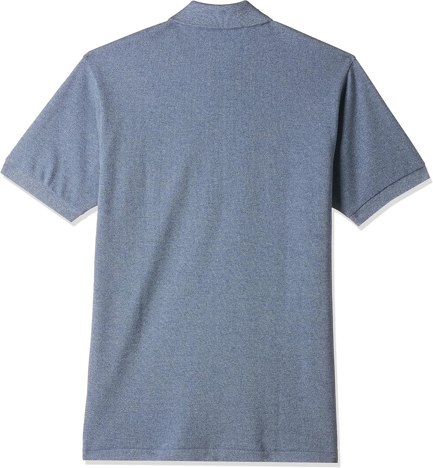 image:imageLacoste Mens Classic Fit L1212 Marl Polo ShirtLight Indigo Blue