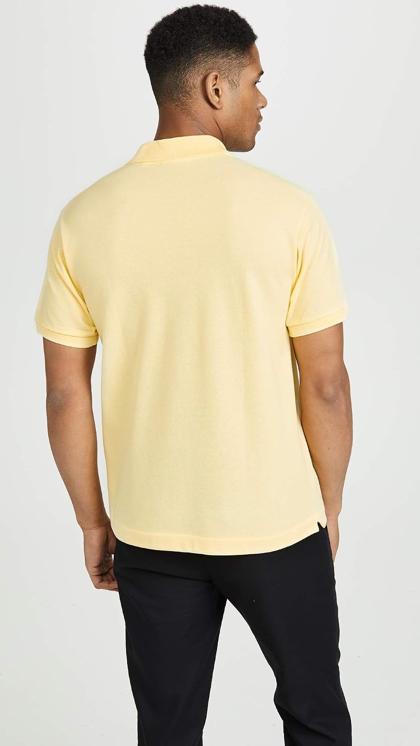 image:imageLacoste Mens Classic Fit L1212 Marl Polo ShirtNapolitan Yellow