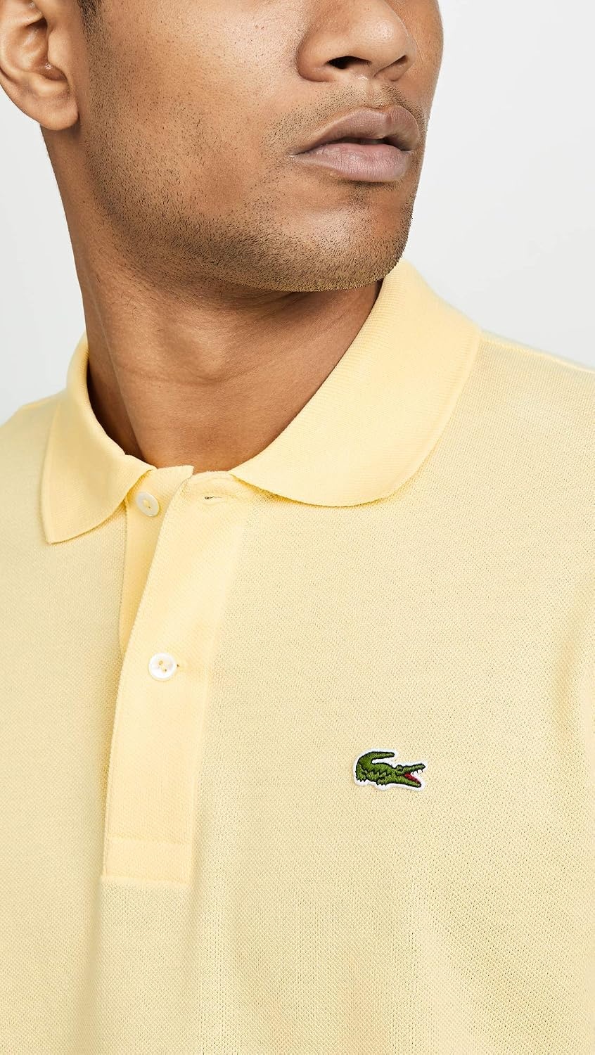 image:imageLacoste Mens Classic Fit L1212 Marl Polo ShirtNapolitan Yellow