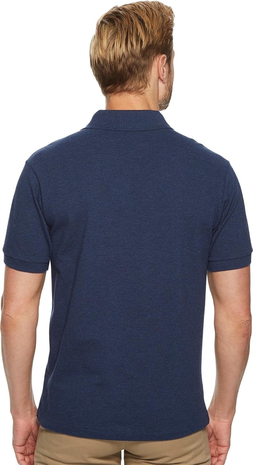 image:imageLacoste Mens Classic Fit L1212 Marl Polo ShirtNocturne Blue
