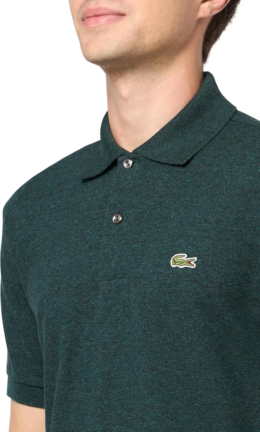 image:imageLacoste Mens Classic Fit L1212 Marl Polo ShirtPin Jaspe