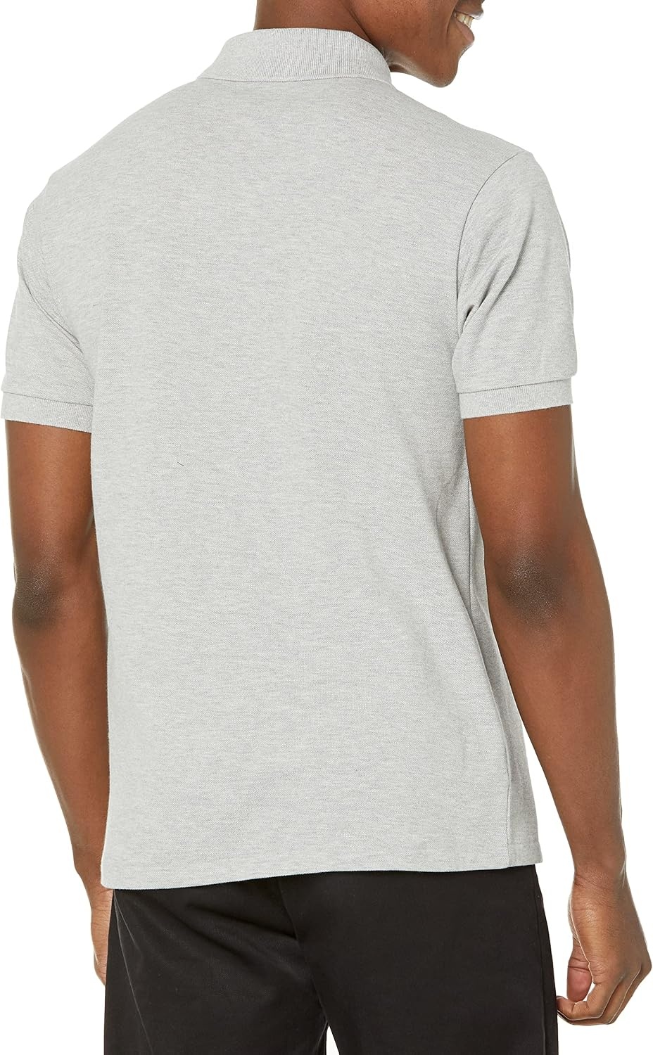 image:imageLacoste Mens Classic Fit L1212 Marl Polo ShirtSilver Chine