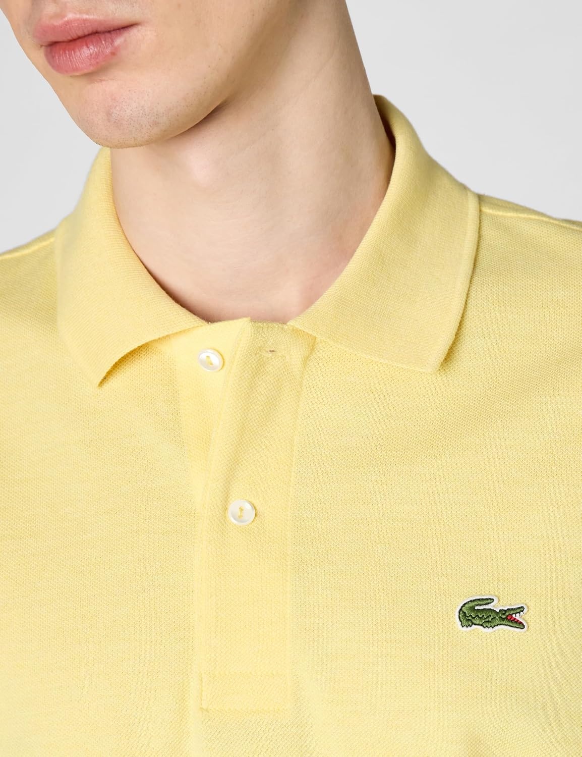 image:imageLacoste Mens Classic Fit L1212 Marl Polo ShirtSoleil Chine