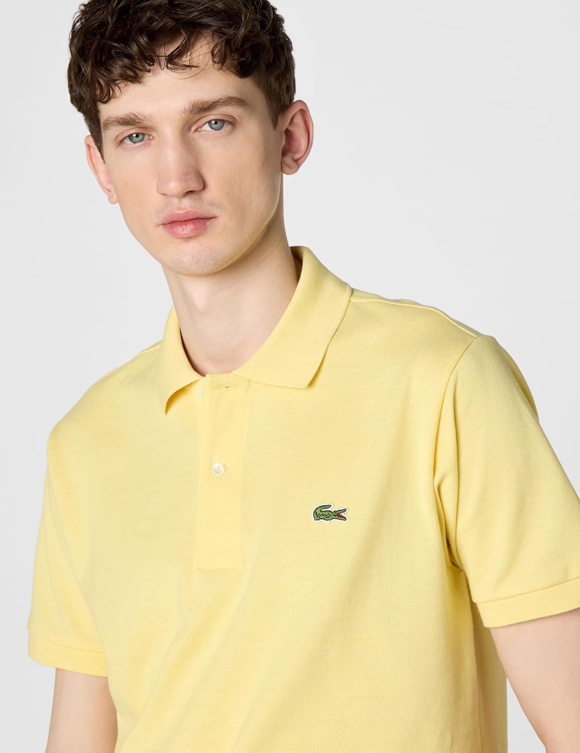 image:imageLacoste Mens Classic Fit L1212 Marl Polo ShirtSoleil Chine