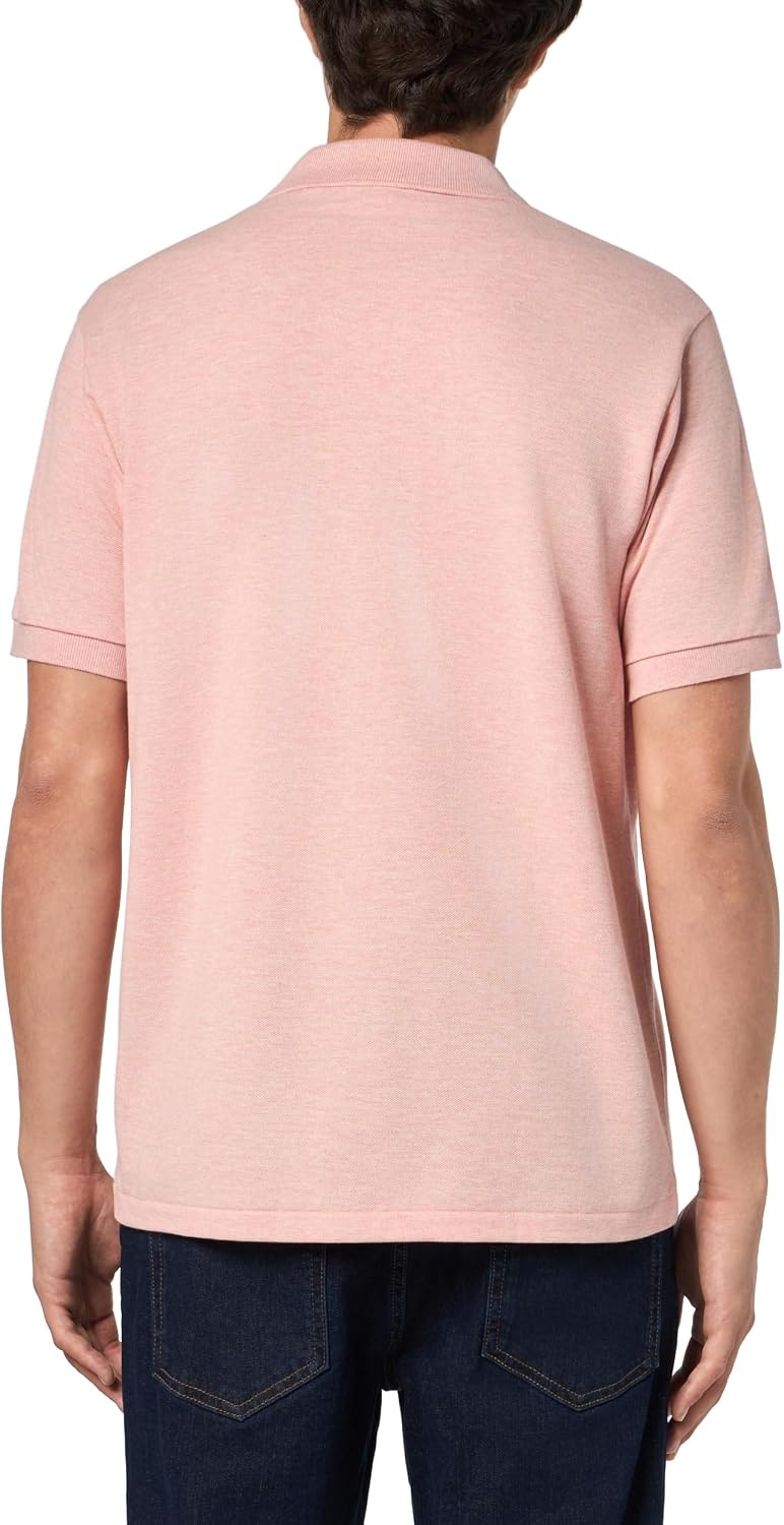 image:imageLacoste Mens Classic Fit L1212 Marl Polo ShirtStrawberry Chine