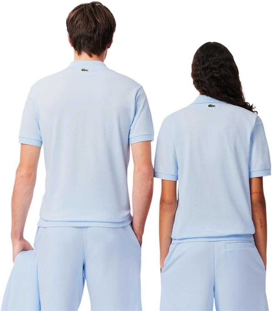 image:imageLacoste Mens Classic Fit Signature Print L1212 Polo ShirtRill Blue