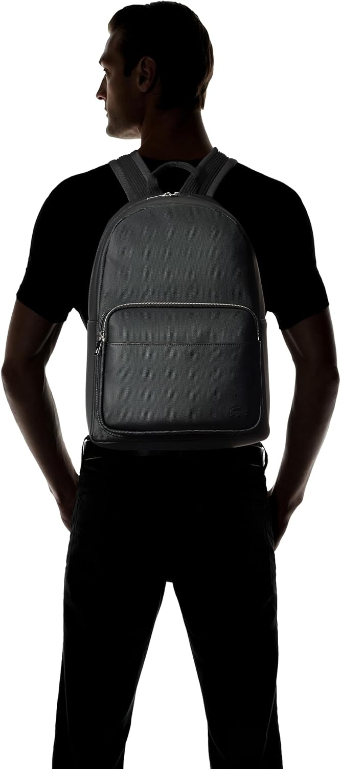 image:imageLacoste Mens Classic Laptop Pocket Backpack Brown One SizeDeep Black