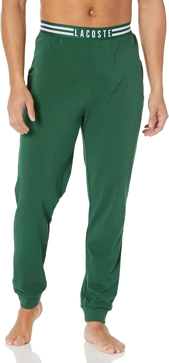 image:imageLacoste Mens Club Lacoste Pajama SetWhiteGreen