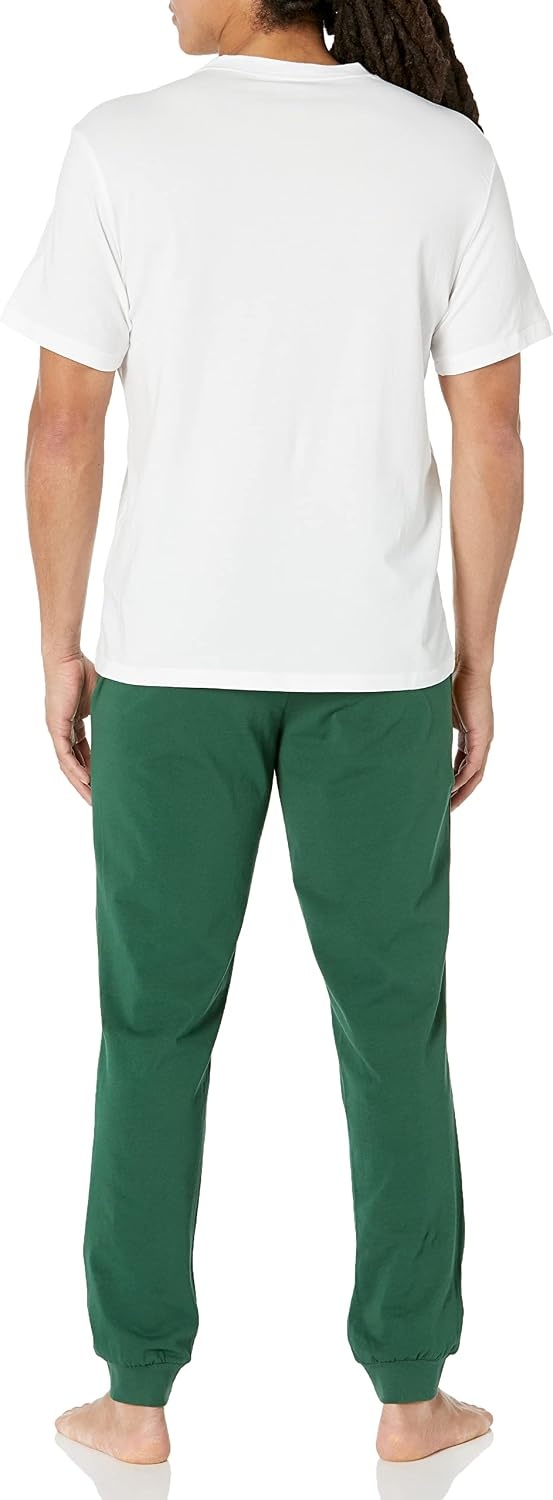 image:imageLacoste Mens Club Lacoste Pajama SetWhiteGreen