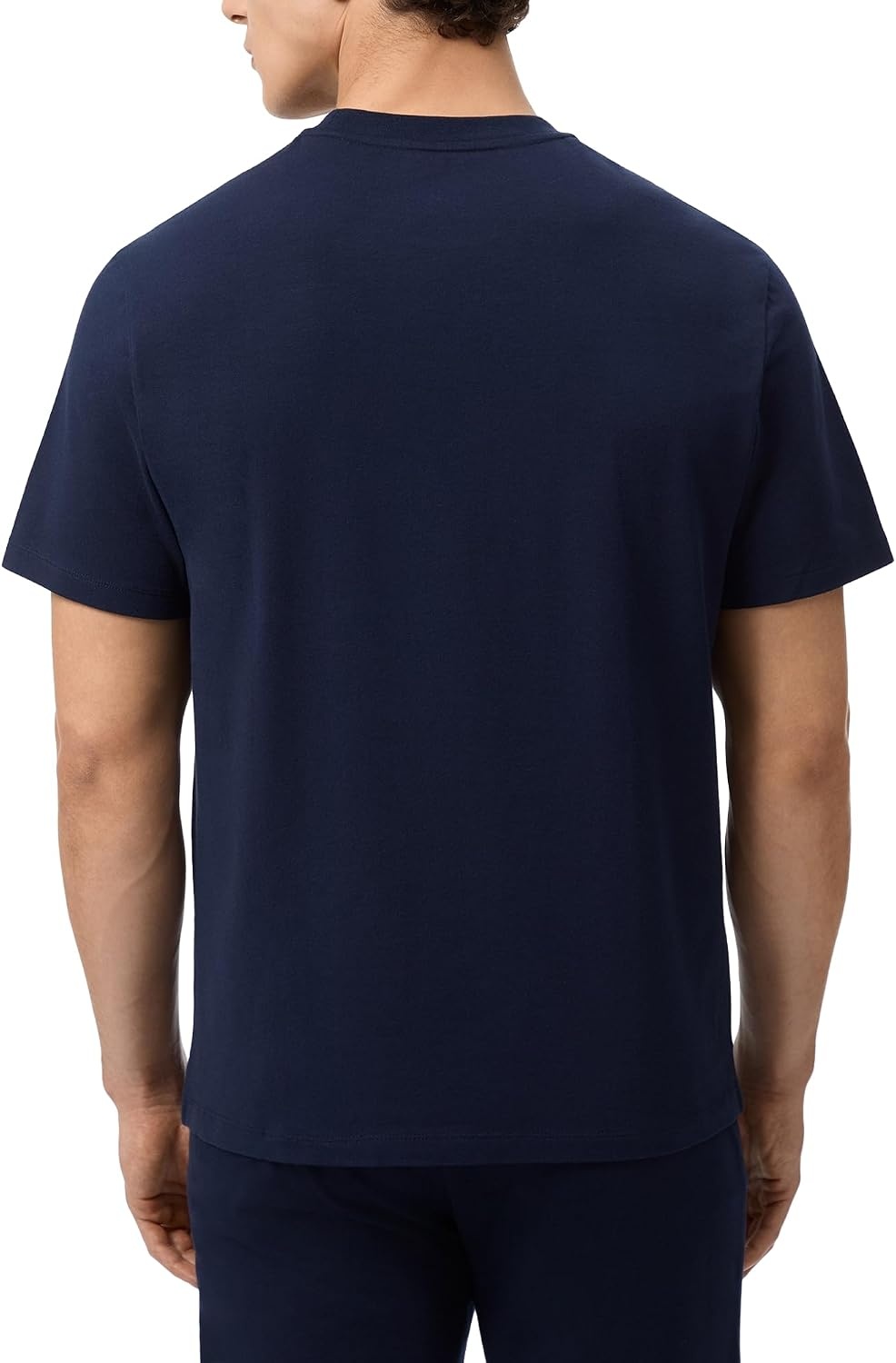 image:imageLacoste Mens Cotton Pajama TopWhiteBlack