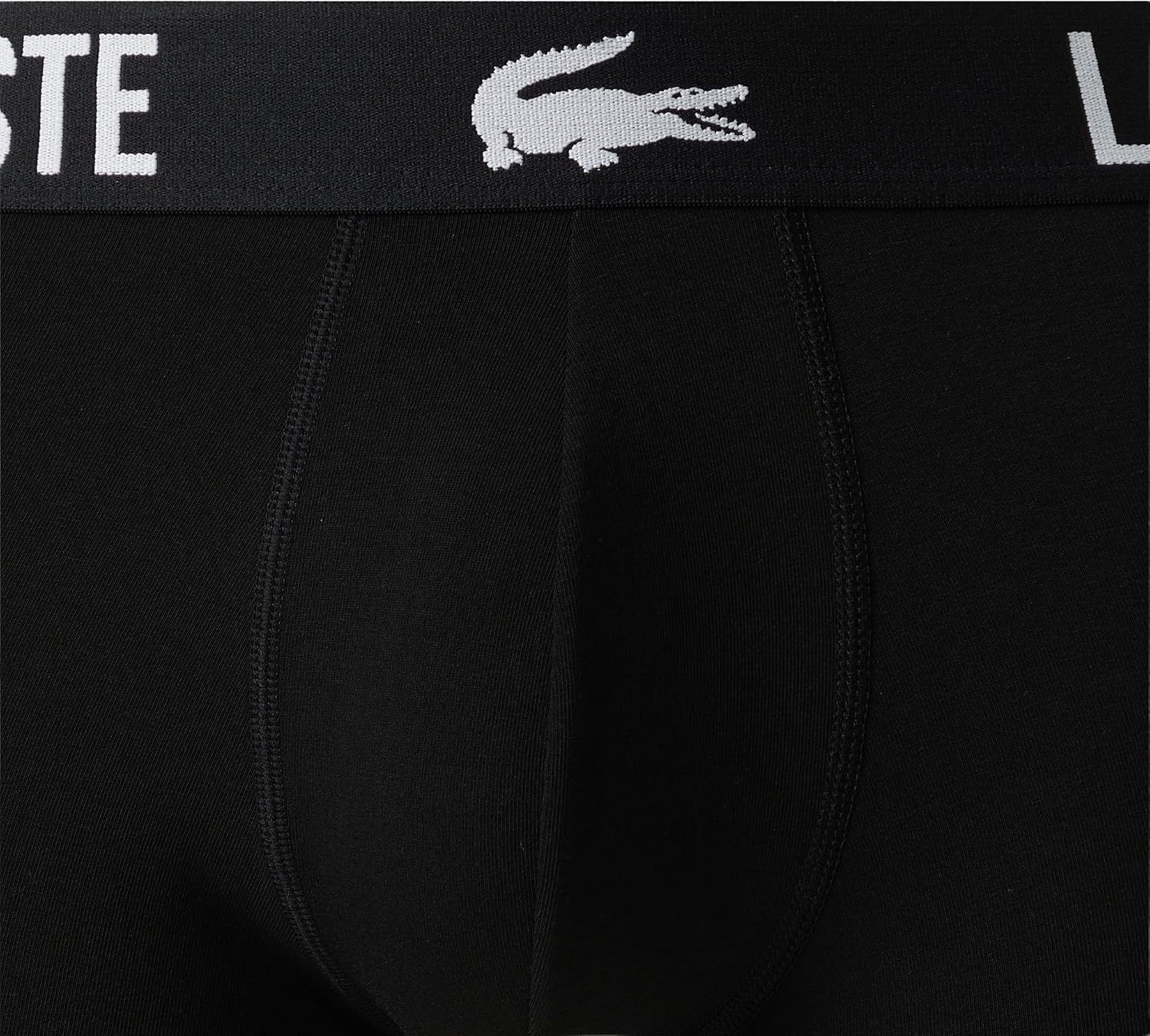 image:imageLacoste Mens Cotton Stretch Essentials Boxer Briefs 5packBlackBlackRedWhite