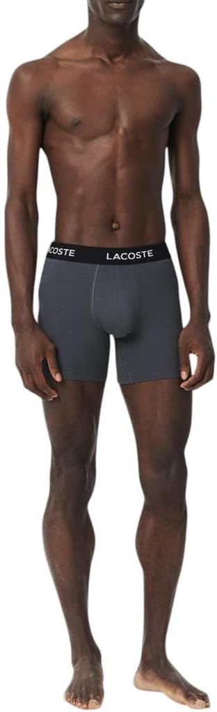 image:imageLacoste Mens Cotton Stretch Essentials Boxer Briefs 5packFont