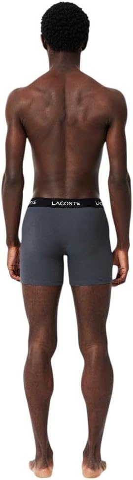 image:imageLacoste Mens Cotton Stretch Essentials Boxer Briefs 5packFont