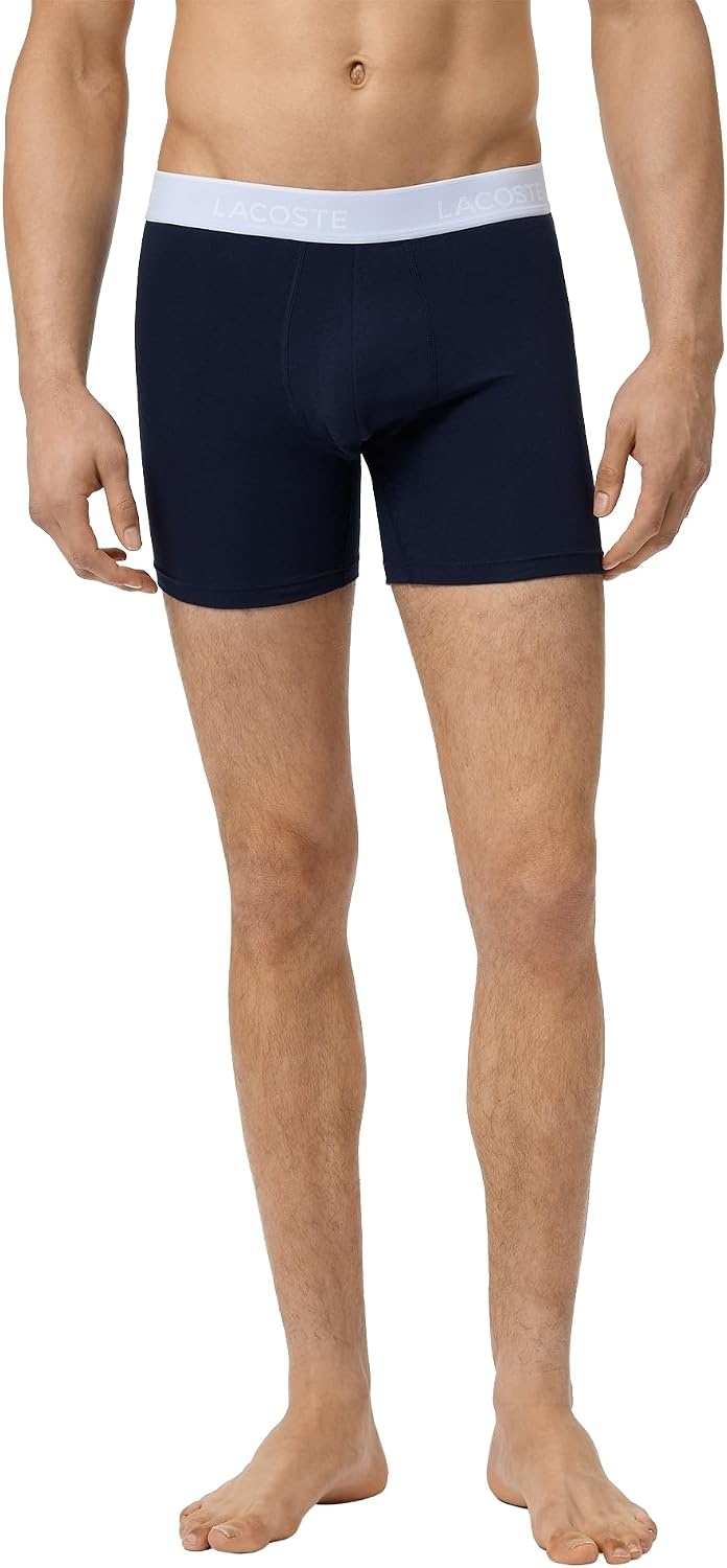 image:imageLacoste Mens Cotton Stretch Essentials Boxer Briefs 5packNavy BlueAlbiziaPhoenix