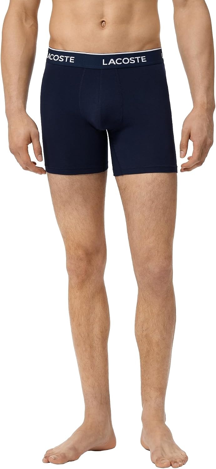 image:imageLacoste Mens Cotton Stretch Essentials Boxer Briefs 5packNavy BlueAlbiziaPhoenix