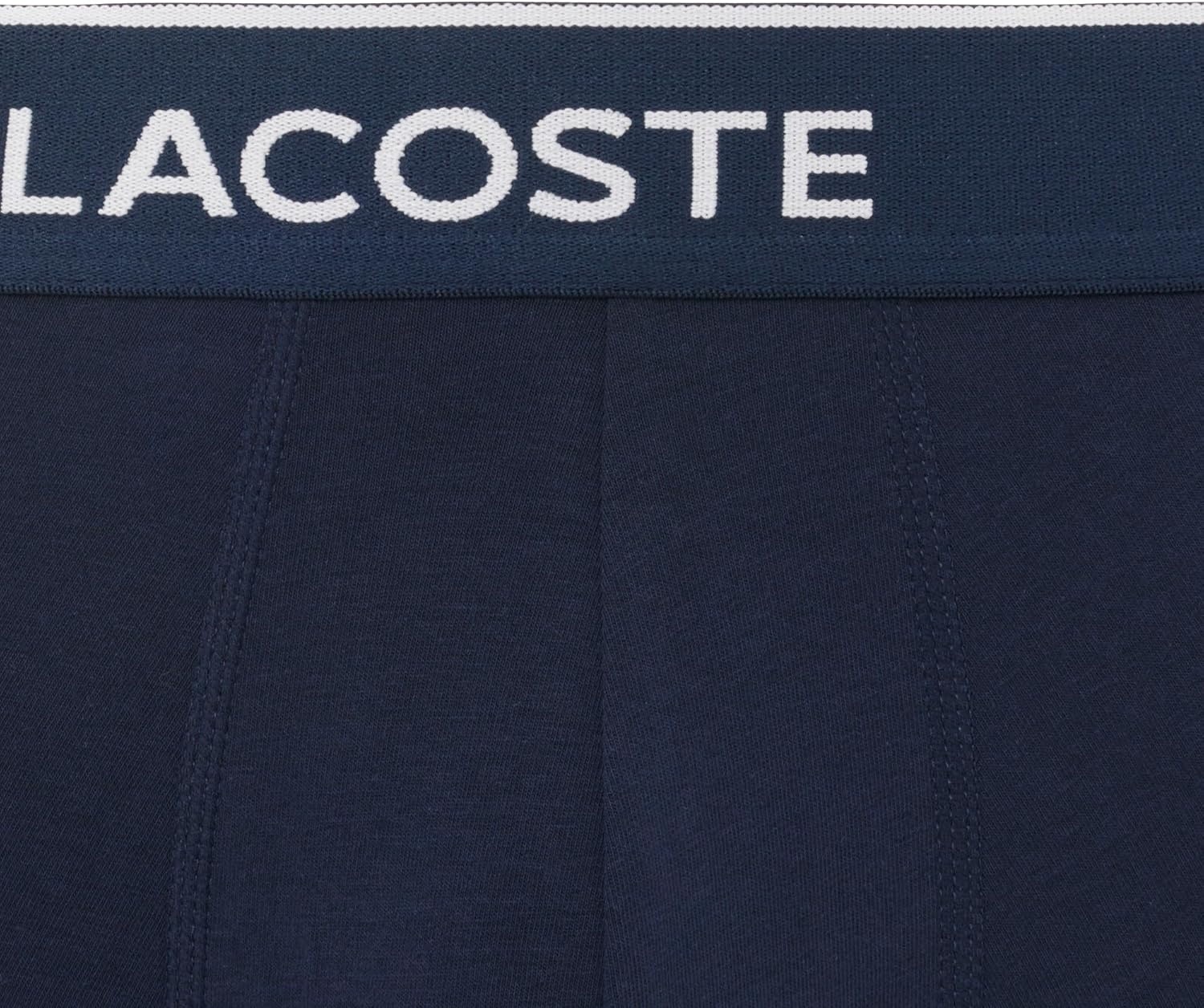 image:imageLacoste Mens Cotton Stretch Essentials Boxer Briefs 5packNavy BlueTurquin BluePhoenix Blue