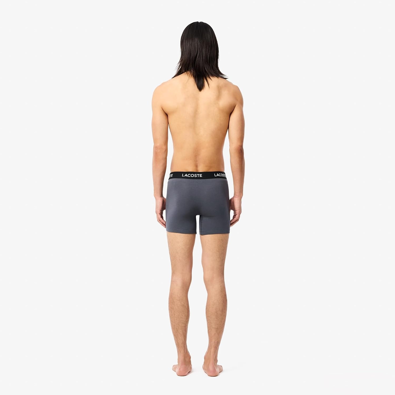 image:imageLacoste Mens Cotton Stretch Essentials Boxer Briefs 5packShadow Grey