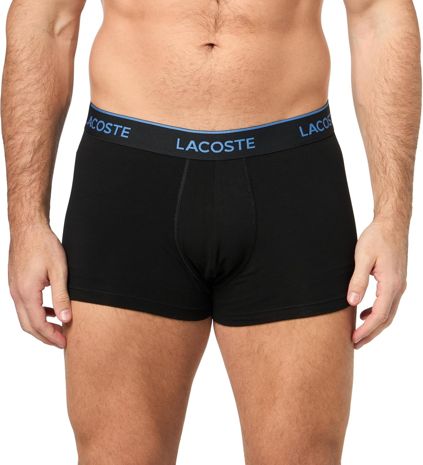 image:imageLacoste Mens Cotton Stretch Essentials Trunks 3packBlackVaporousOliveSesame