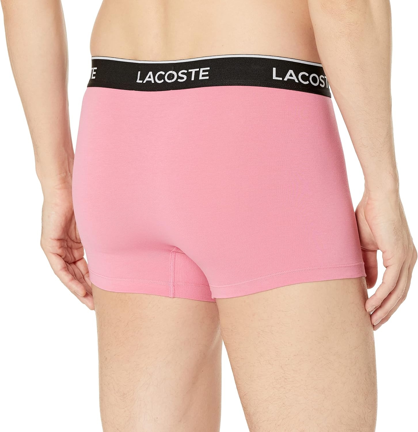 image:imageLacoste Mens Cotton Stretch Essentials Trunks 3packSage GreyBlackMidnight Smoke