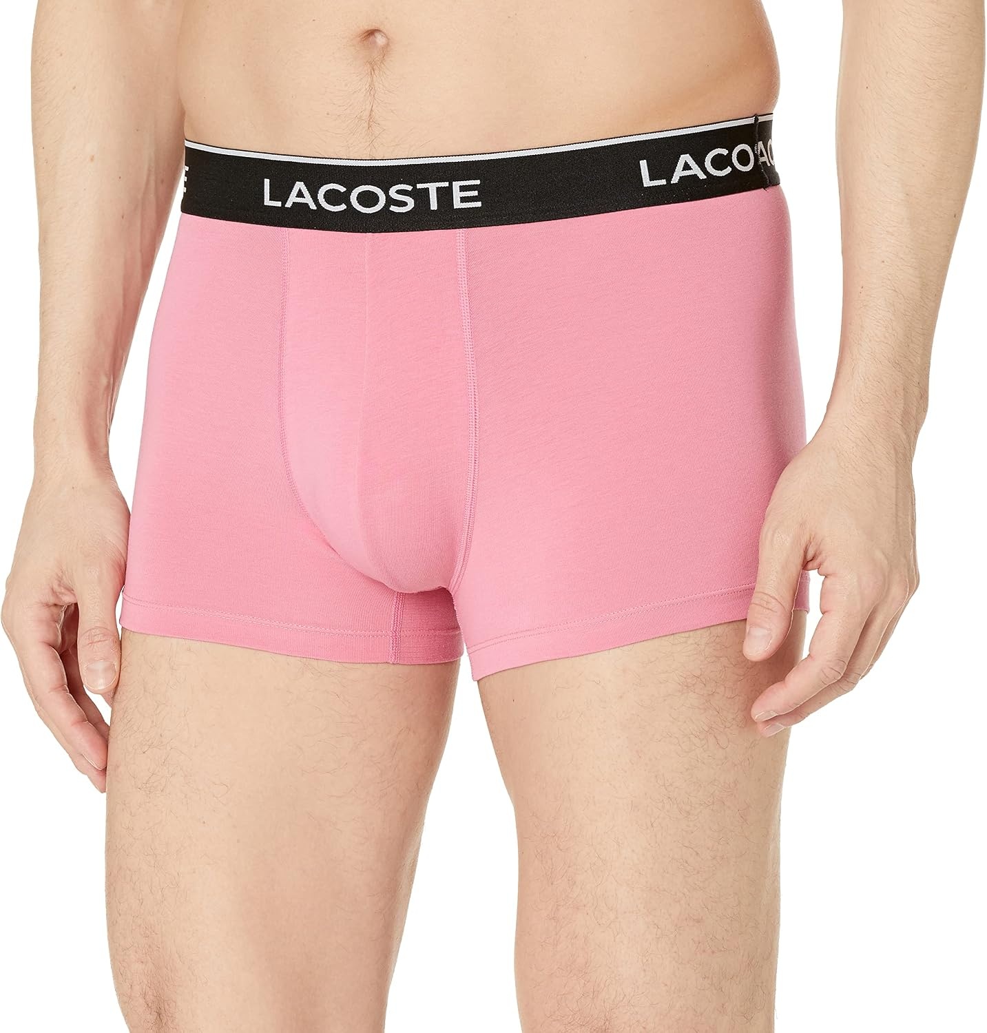 image:imageLacoste Mens Cotton Stretch Essentials Trunks 3packSage GreyBlackMidnight Smoke
